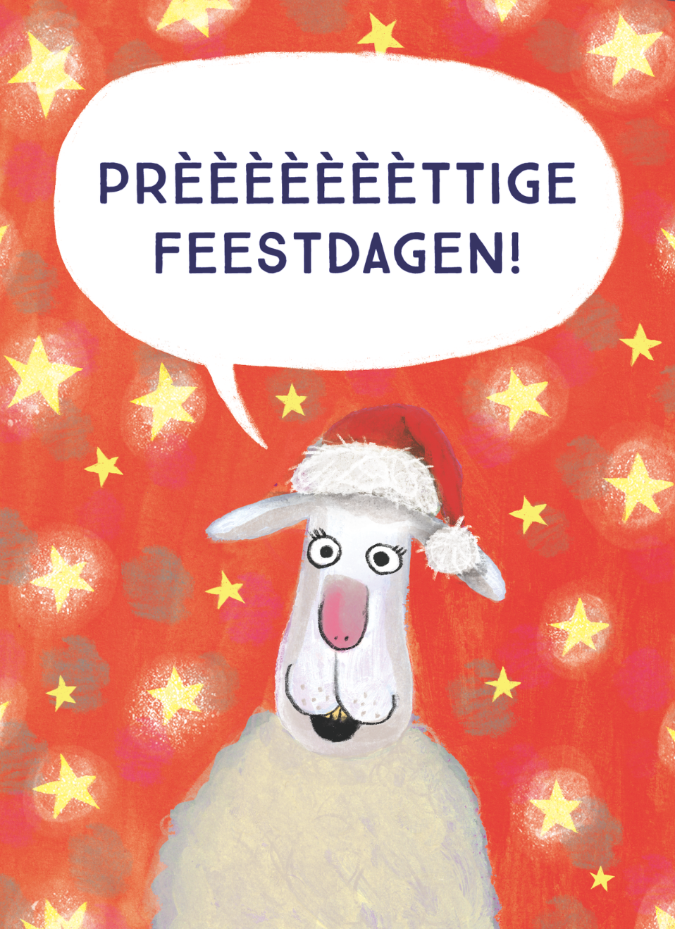 Kerstkaart rood