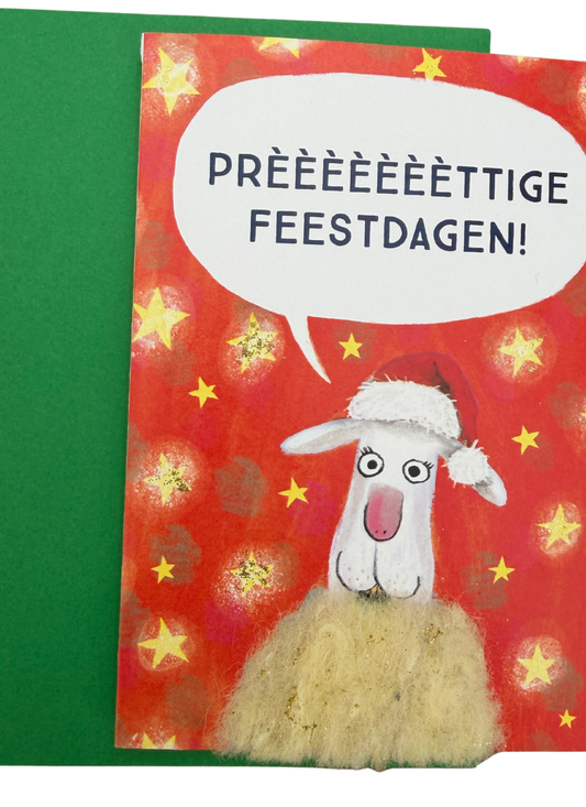 Kerstkaart rood