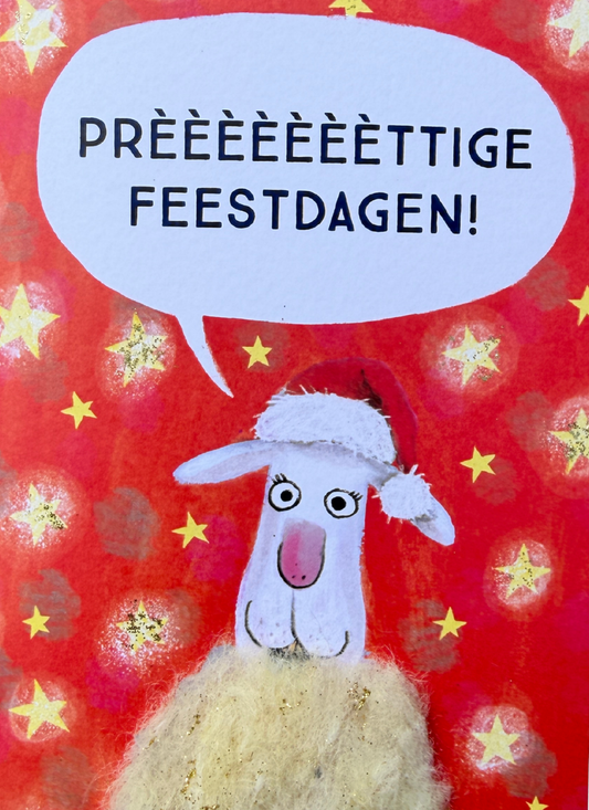 Kerstkaart rood